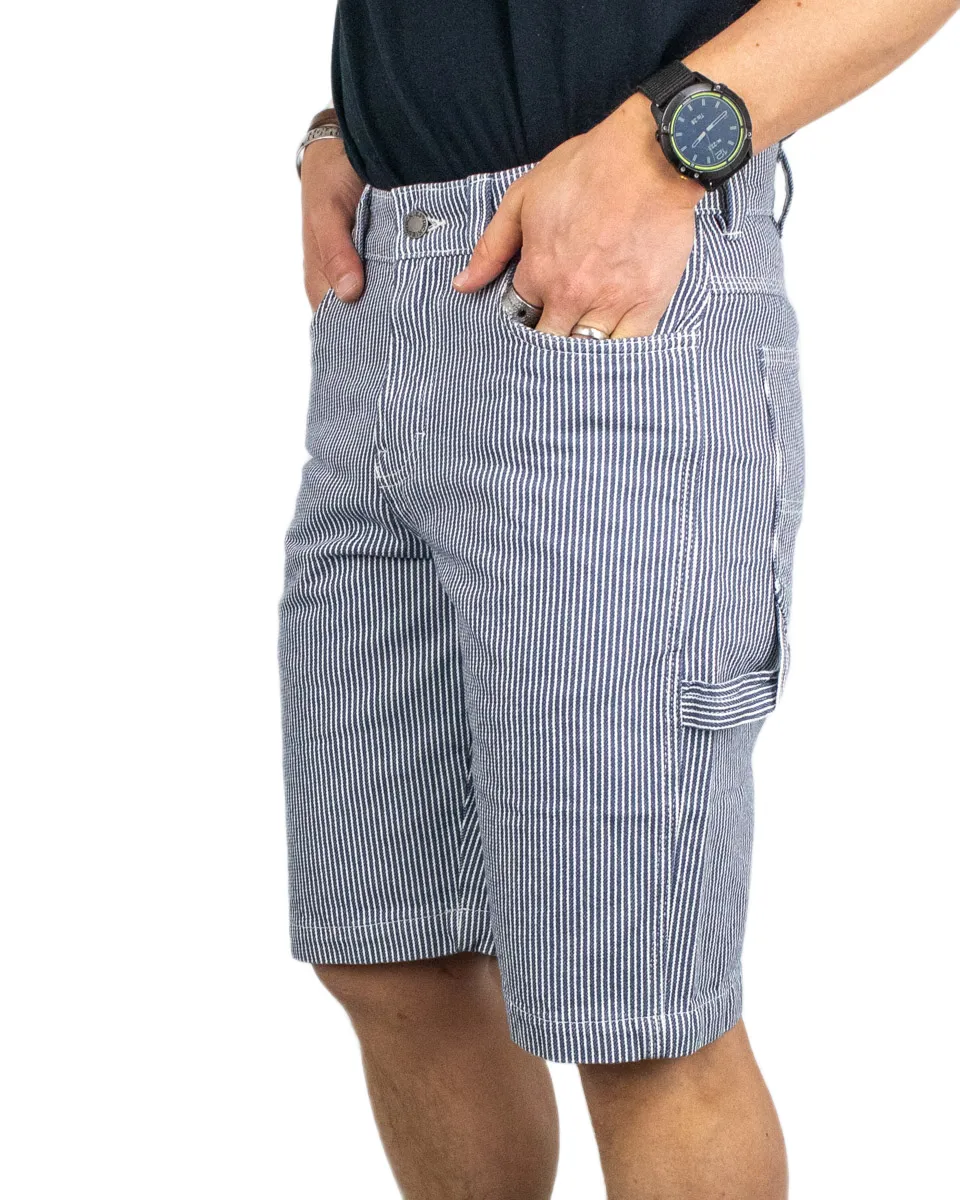 Dickies - Shorts Randiga - Hickory 11" Carpenter - Blå/Vit - Image 4