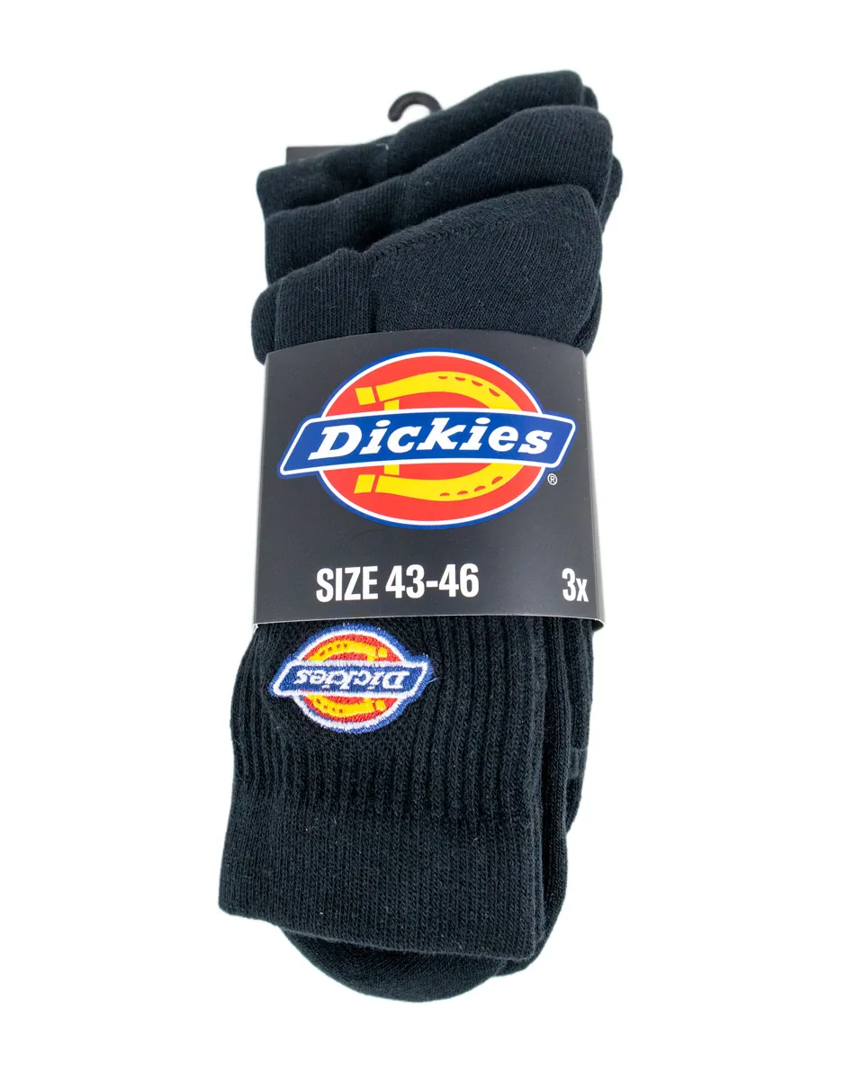 Dickies - Tennisstrumpor 3 Pack - Valley Grove Mid - Svart