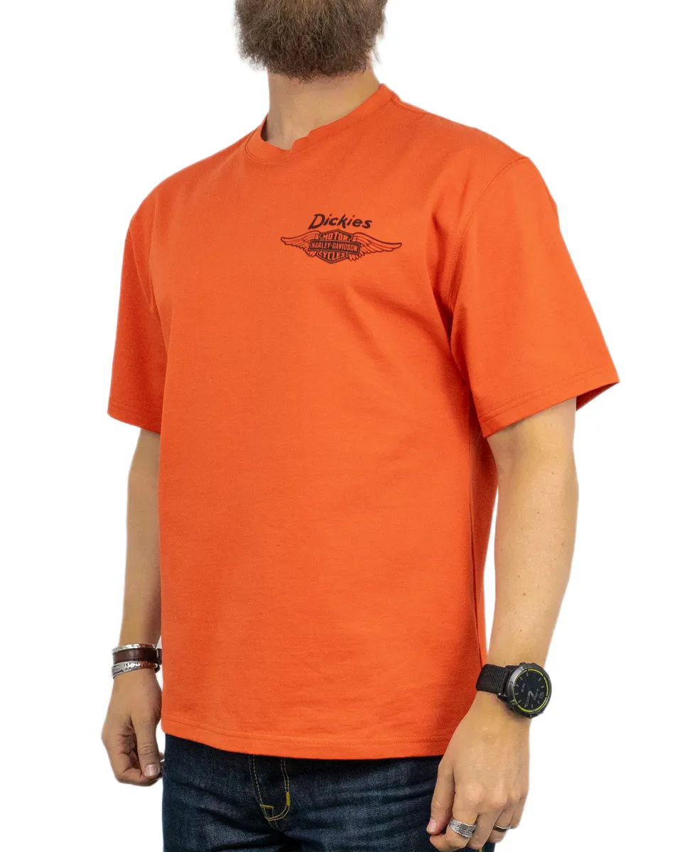 Dickies X Harley Davidson - T-Shirt - Orange - Image 4