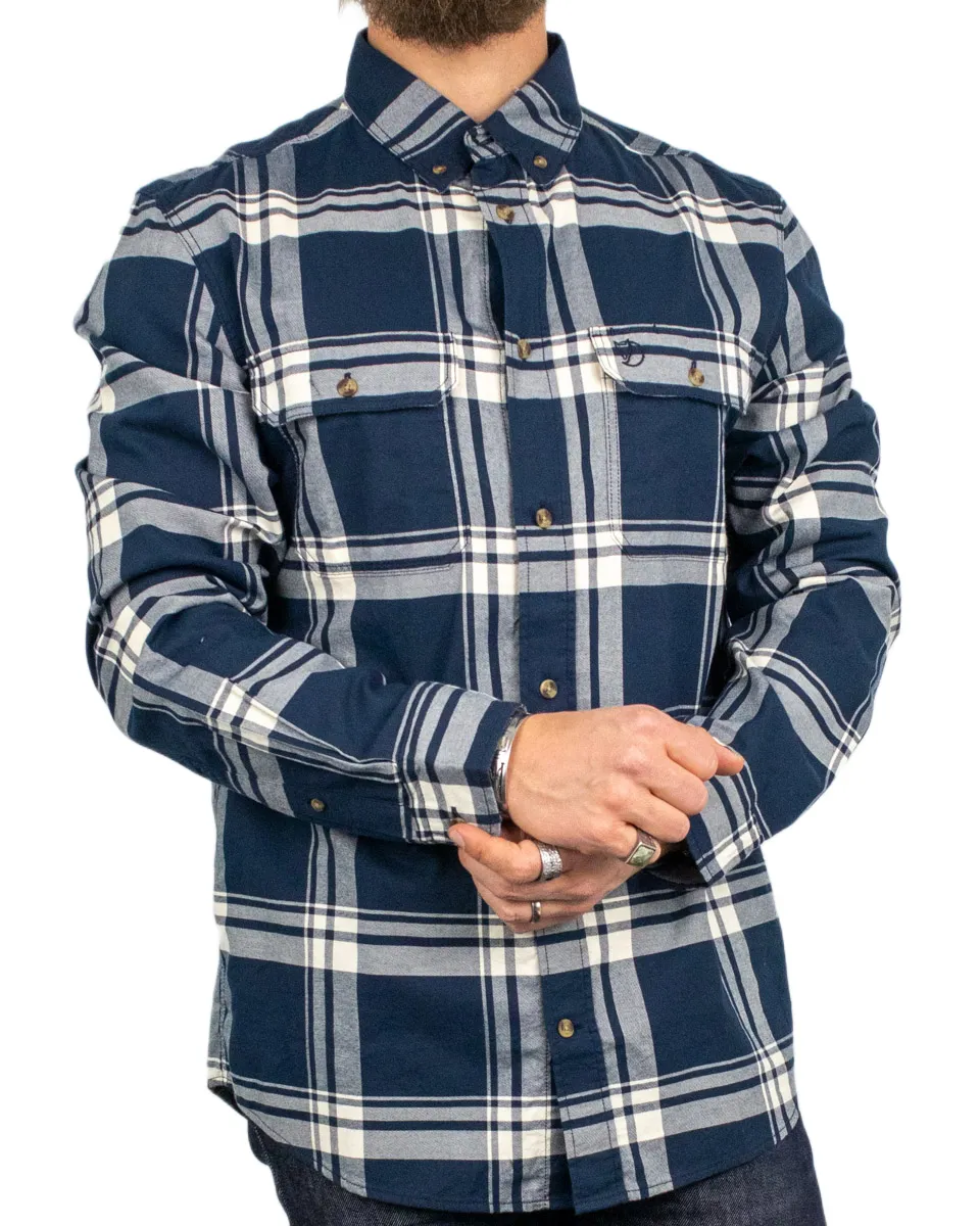 Fjällräven - Flanellskjorta - Övik Lite - Blå