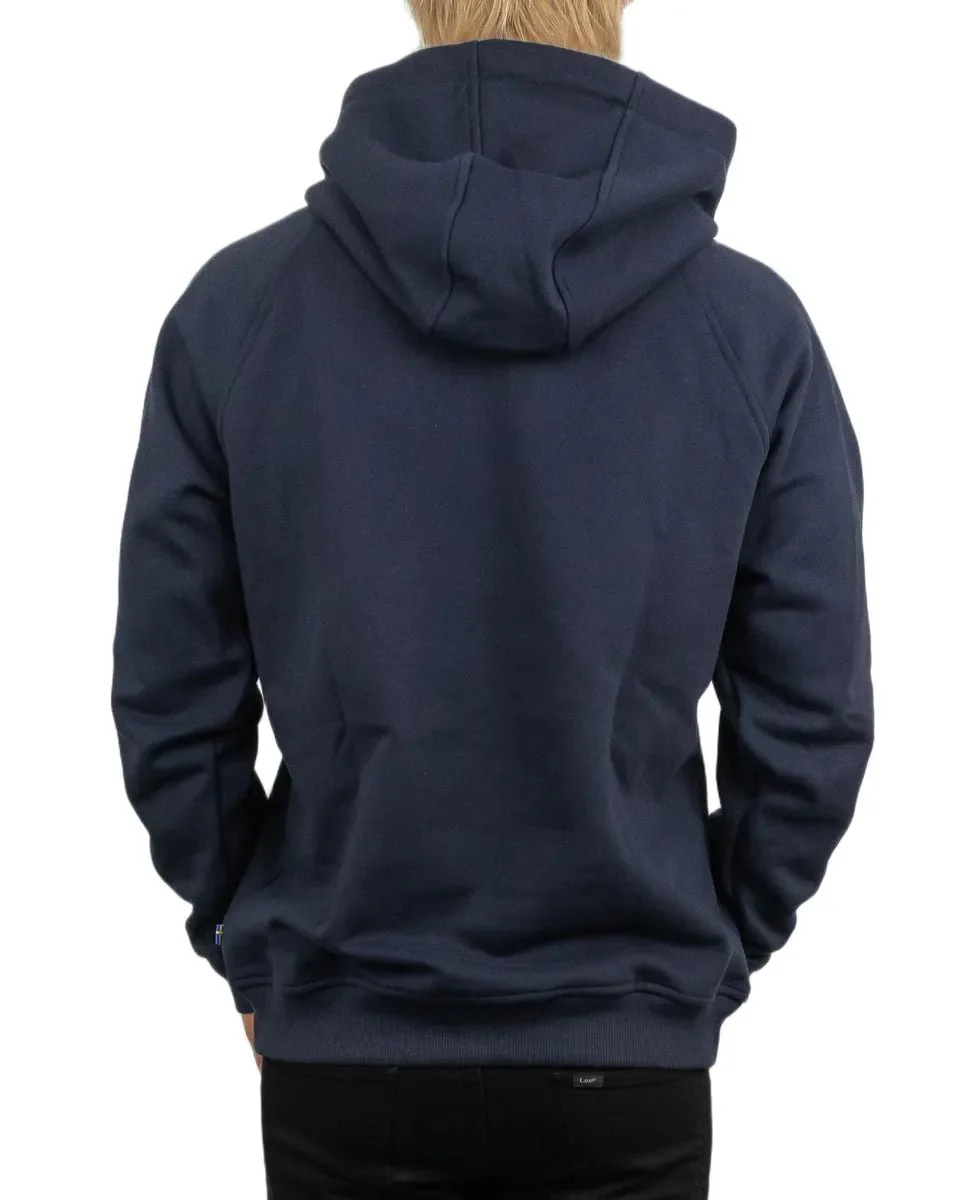 Fjällräven - Hoodie - Stitched Logo - Marinblå - Image 4