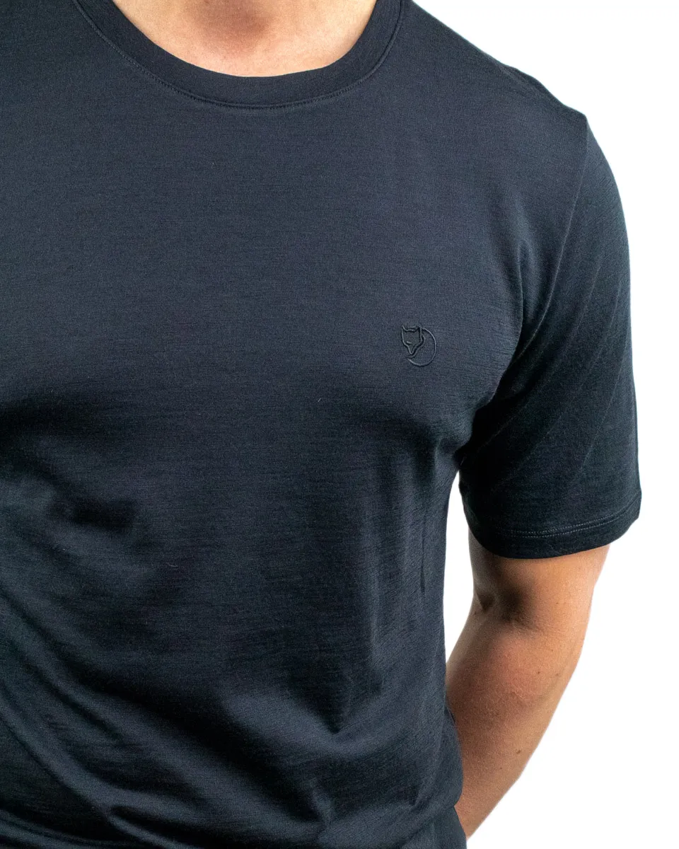 Fjällräven - T-Shirt i Ull - Abisko Wool - Svart - Image 2