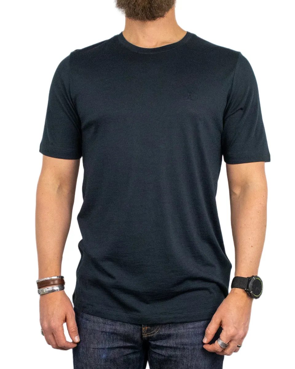 Fjällräven - T-Shirt i Ull - Abisko Wool - Svart - Image 3