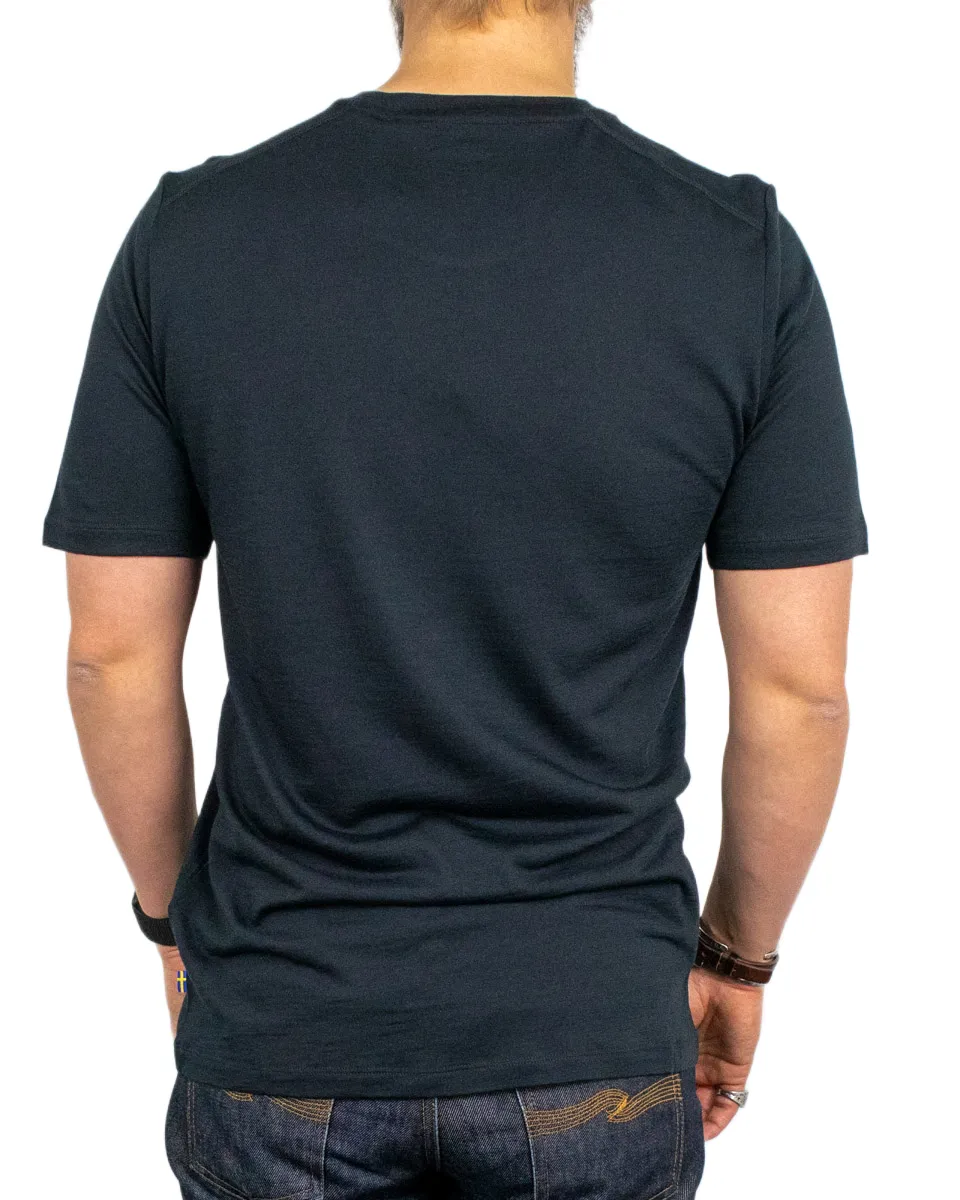 Fjällräven - T-Shirt i Ull - Abisko Wool - Svart - Image 4