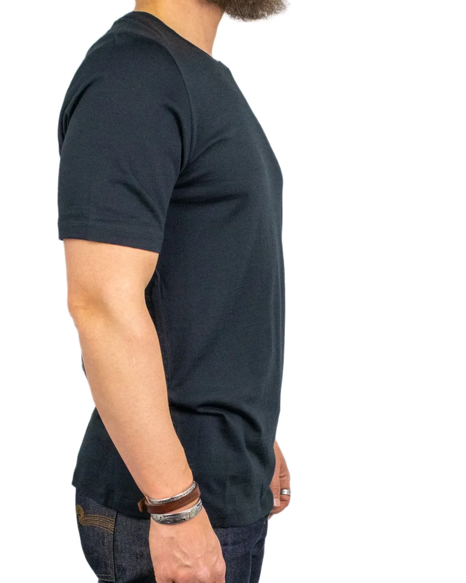 Fjällräven - T-Shirt i Ull - Abisko Wool - Svart - Image 5