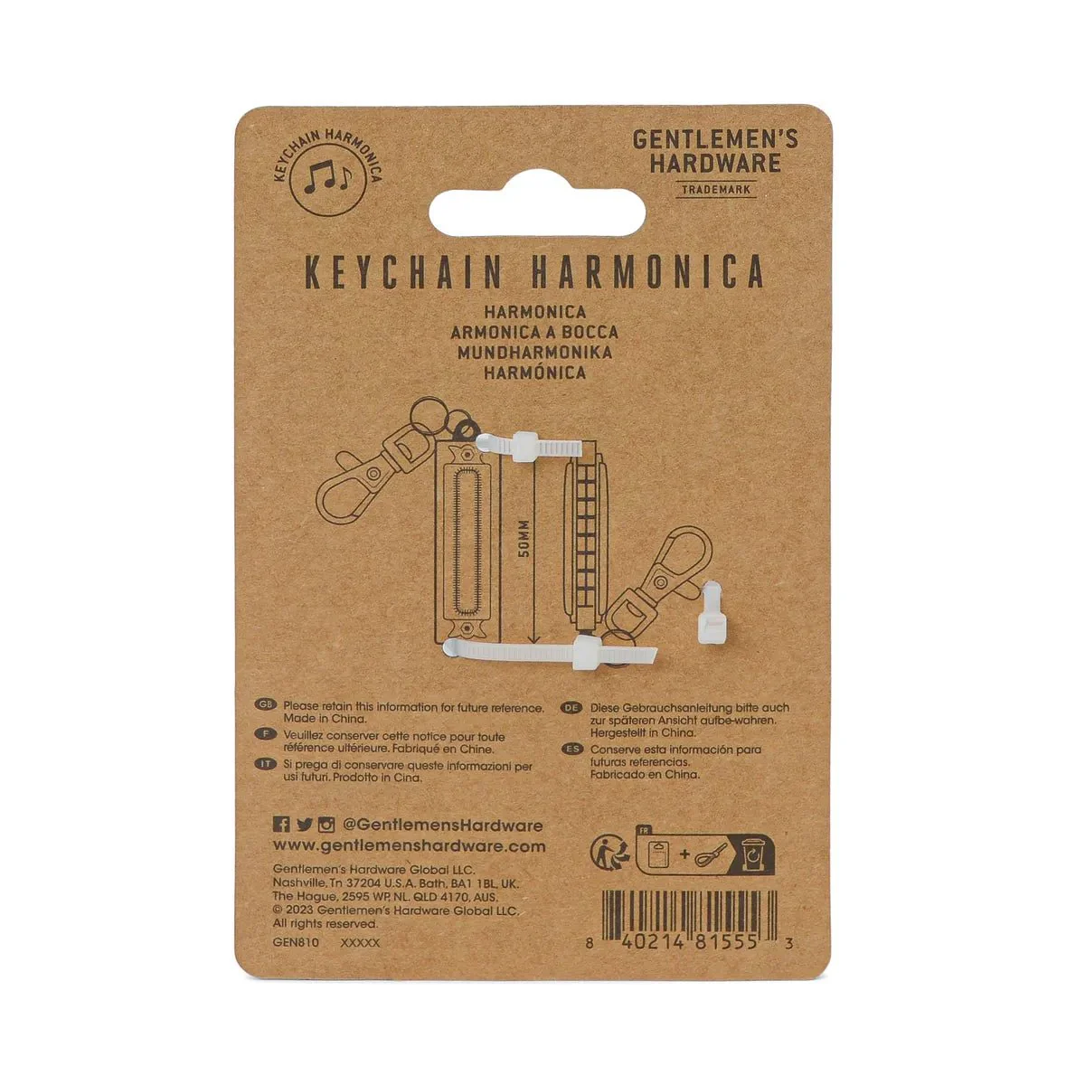 Gentlemens Hardware - Munspel Mini Nyckelring - Image 4