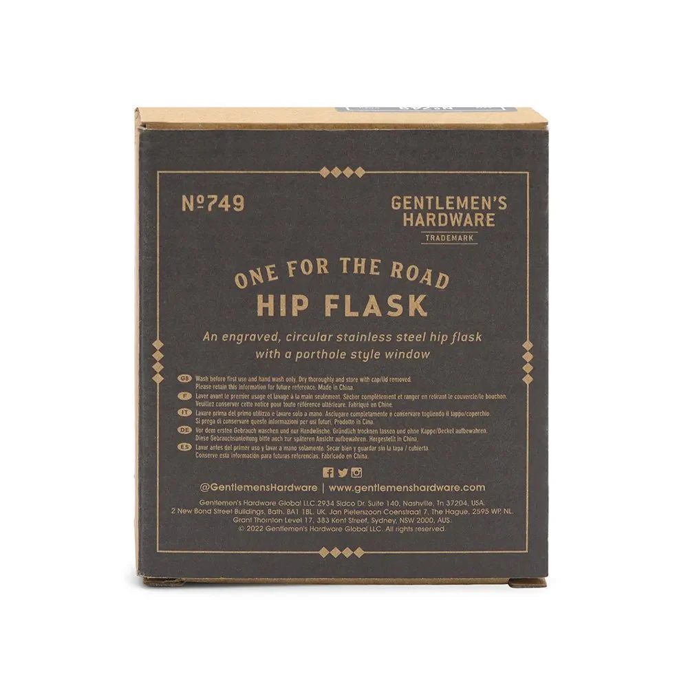 Gentlemens Hardware - Rund Fickplunta - 135ml - Rostfritt Stål - Image 6