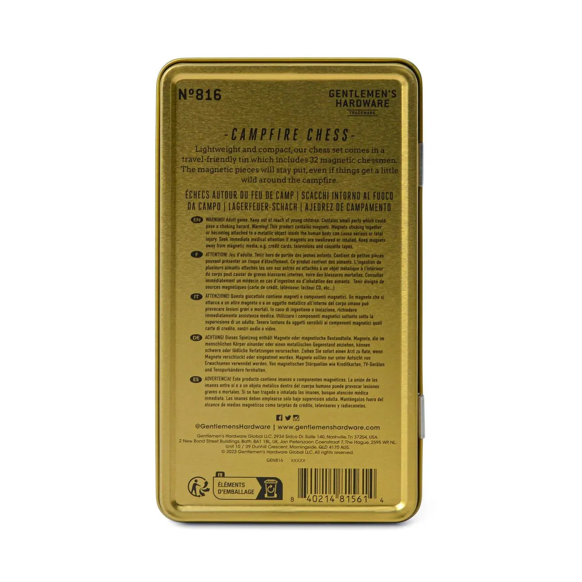 Gentlemens Hardware - Schackspel Campfire - Hopvikbart - Image 4