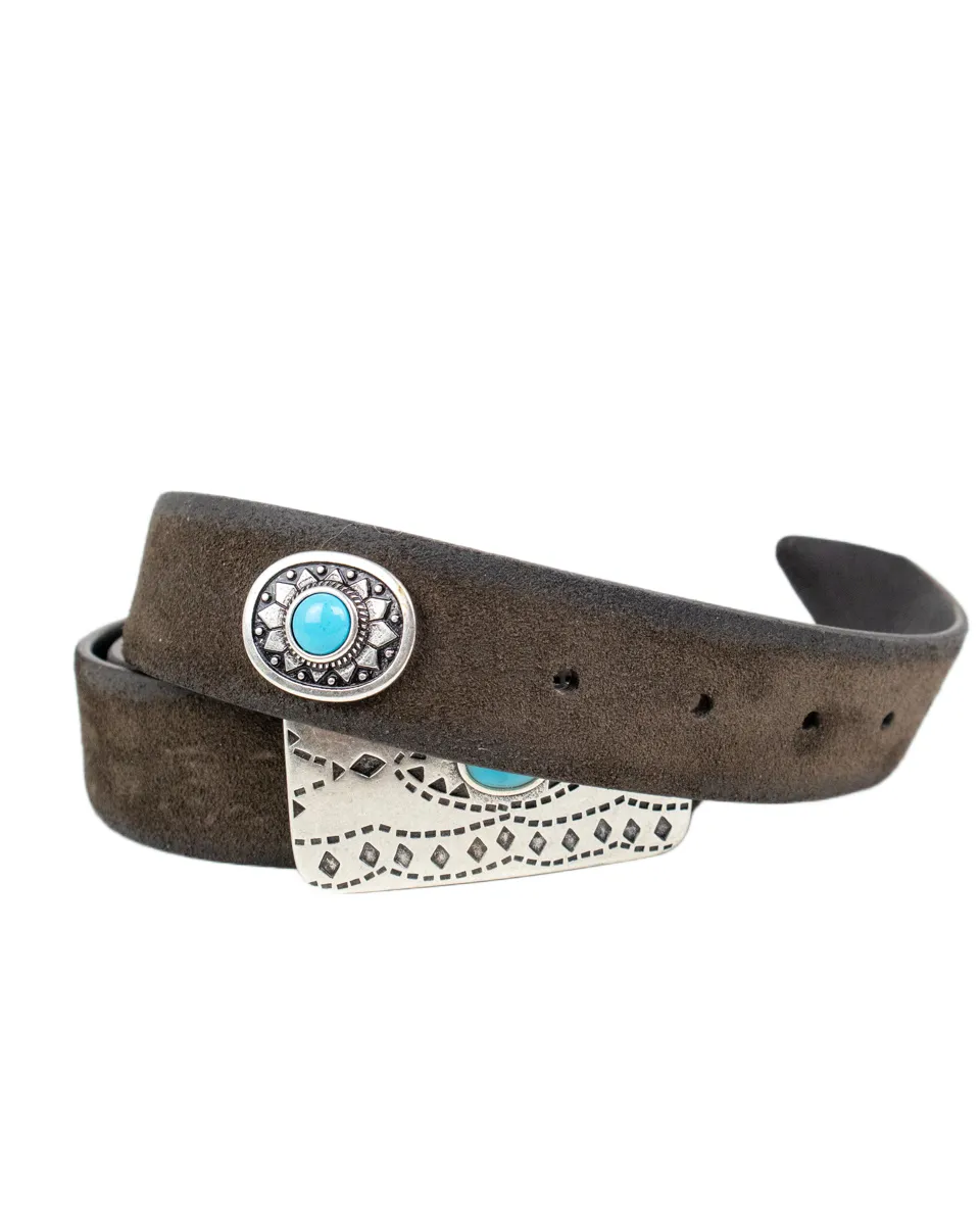 Gianni Franco - Handgjort Läderbälte - Fyrkantig Buckle - 0351 - Brun - Image 4