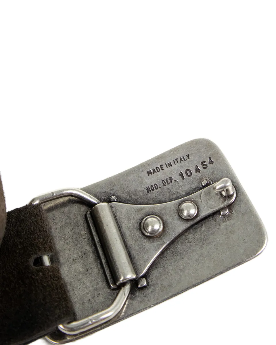 Gianni Franco - Handgjort Läderbälte - Fyrkantig Buckle - 0351 - Brun - Image 5