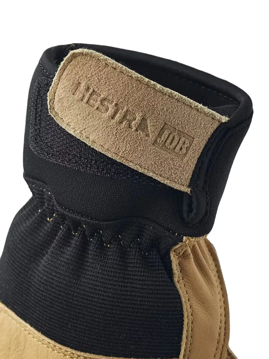 Hestra - Arbetshandske i getskinn - Titan Rope Handler - Gul - Image 5