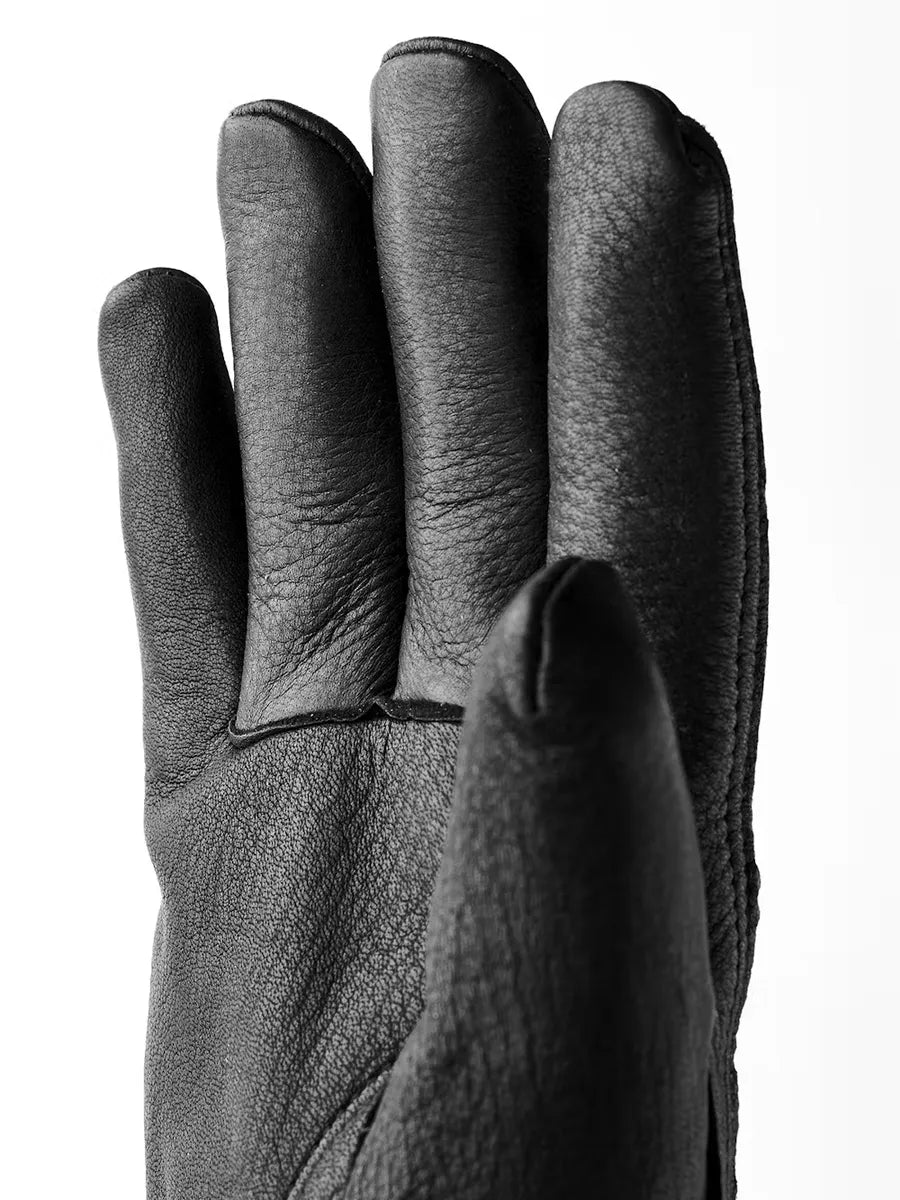 Hestra Job - Skinnhandske med foder - Drivers Vinter - Svart - Image 2