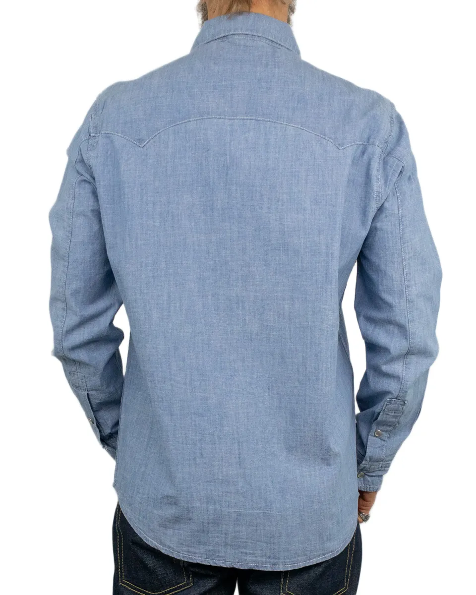 Iron & Resin - Chambray Skjorta - Glider - Blå - Image 4