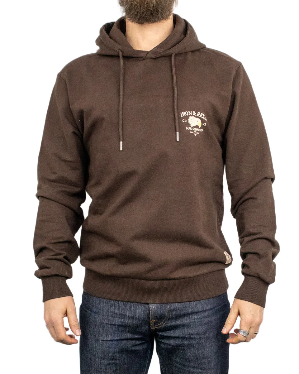 Iron & Resin - Hoodie med örn - Don't ruin it - Brun - Image 3
