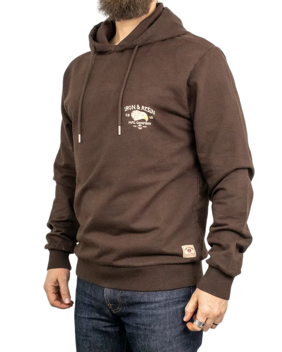 Iron & Resin - Hoodie med örn - Don't ruin it - Brun - Image 4