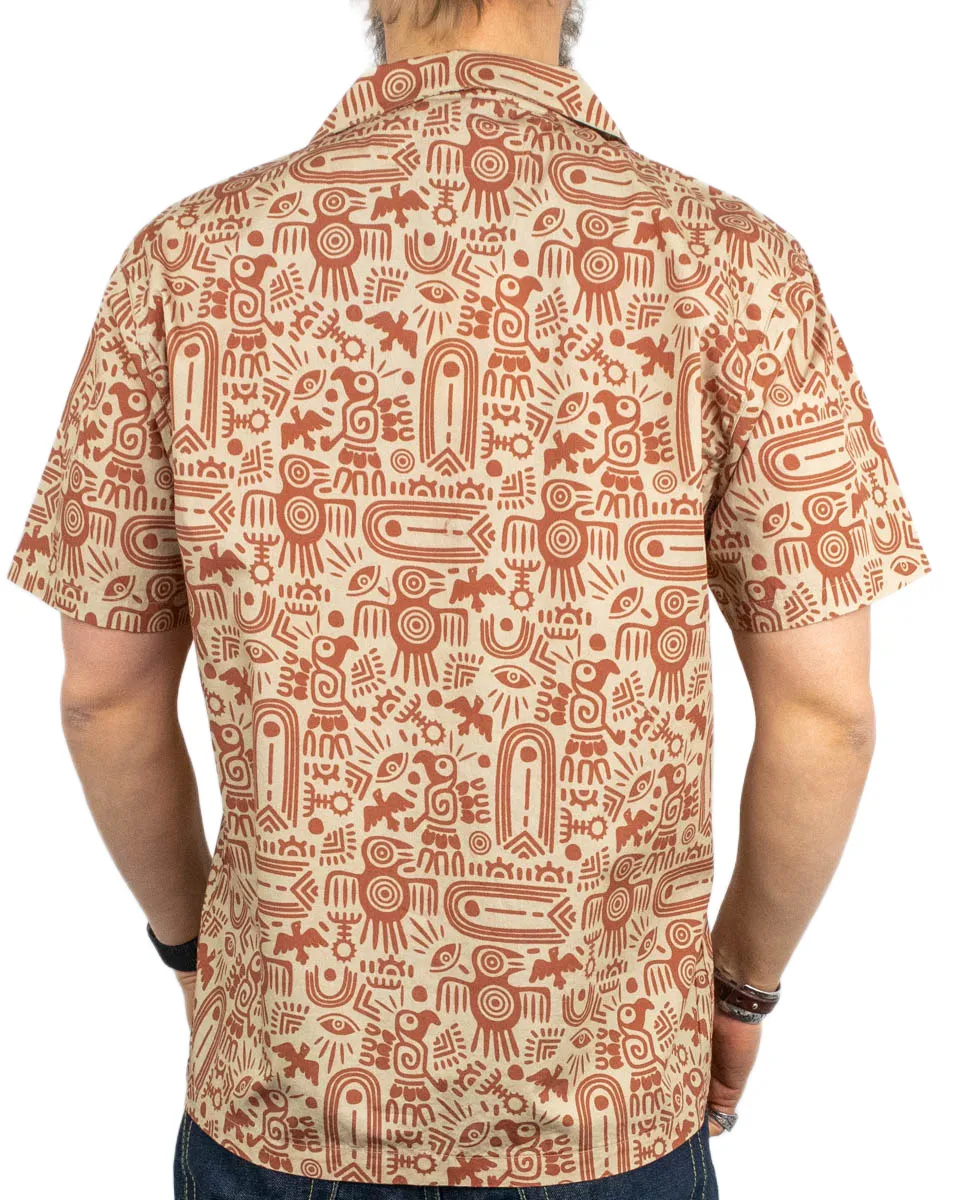 Iron & Resin - Kortärmad Skjorta - Aztec - Beige - Image 4