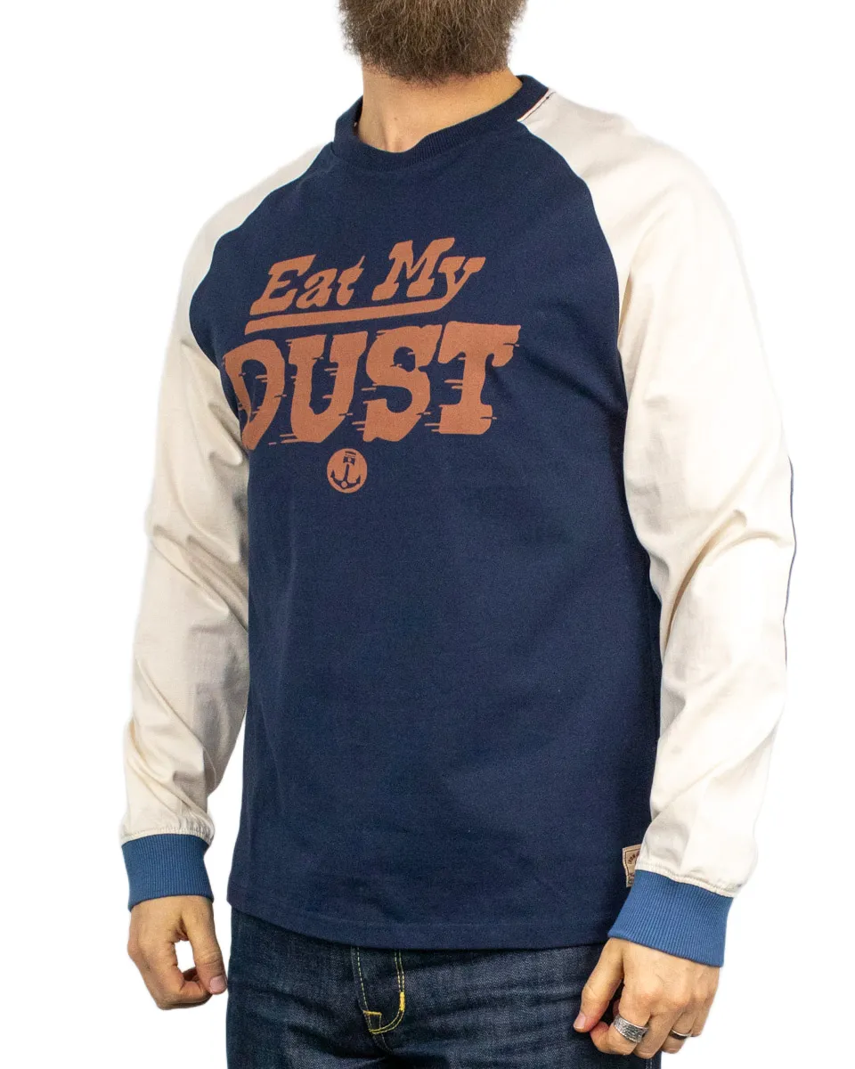 Iron & Resin - Långärmad T-Shirt - Raglan - Eat My Dust - Blå - Image 3