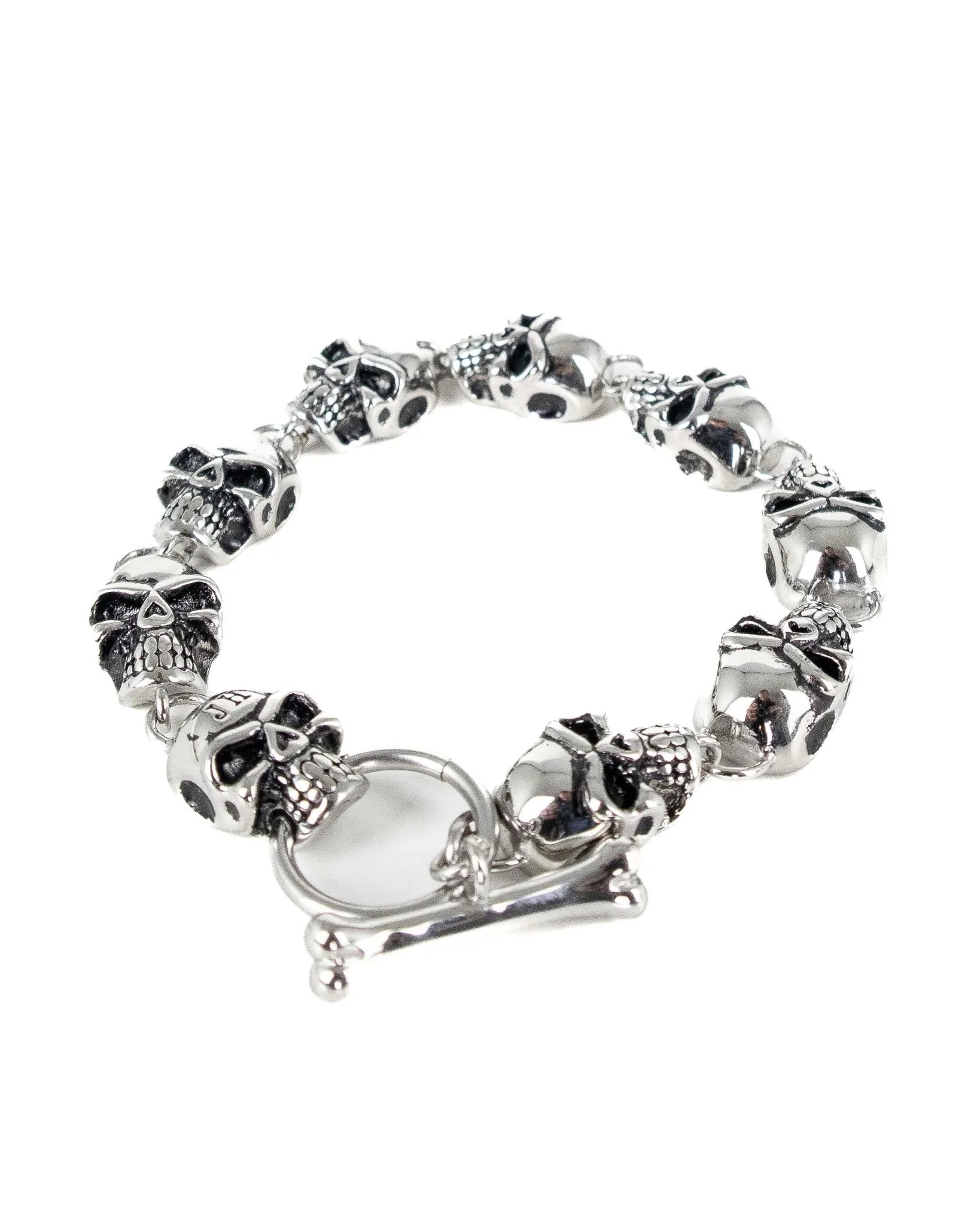 Jernhest - Armband Döskallar Silver - Lucas - Image 3