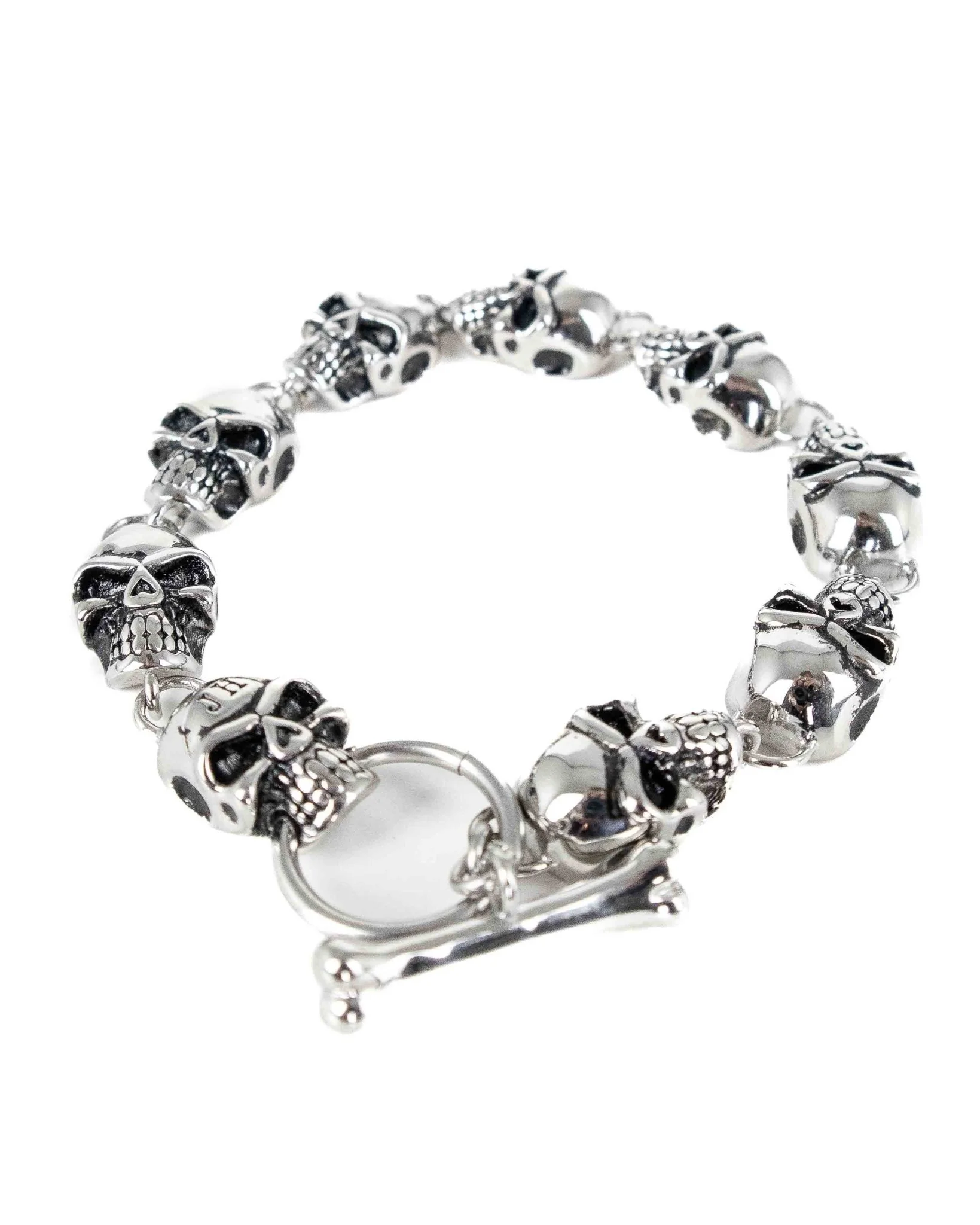 Jernhest - Armband Döskallar Silver - Lucas - Image 4