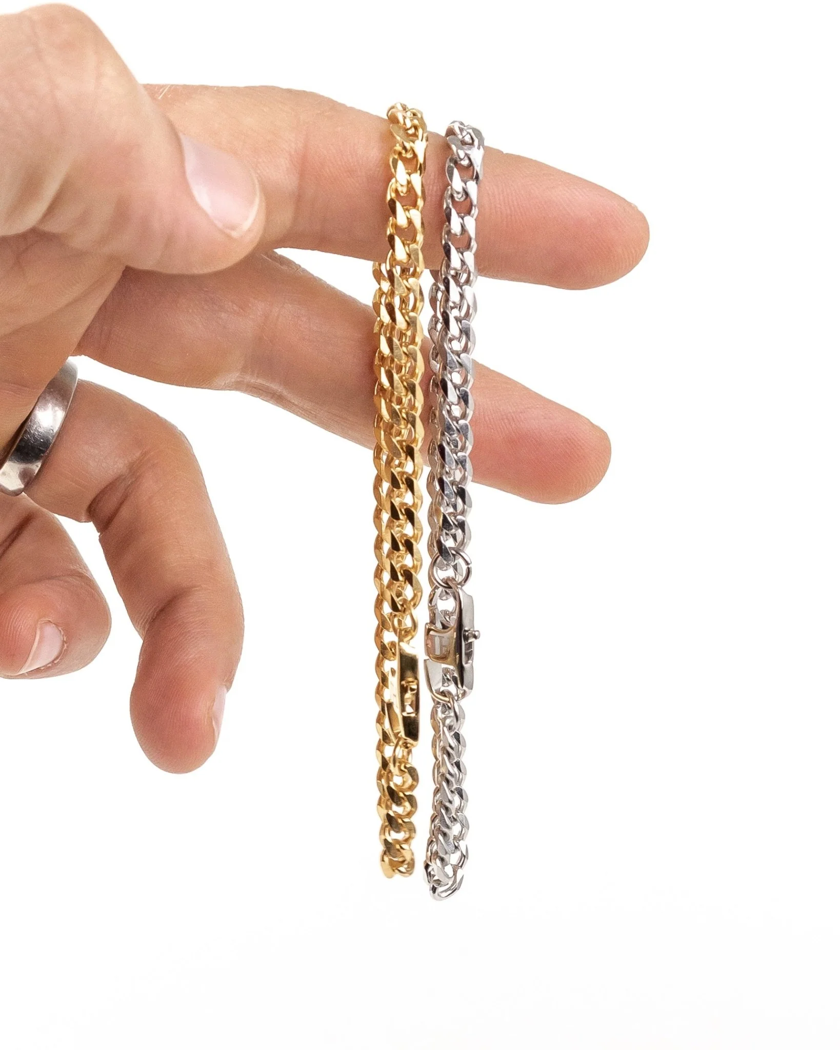 Jernhest - Armband Kubansk Länk Silver - Leif - Image 3