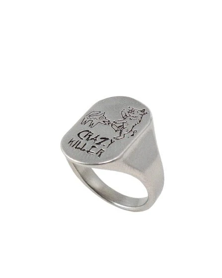 Jernhest - Bo Crazy Killer Ring - Opolerad Silver - Image 4