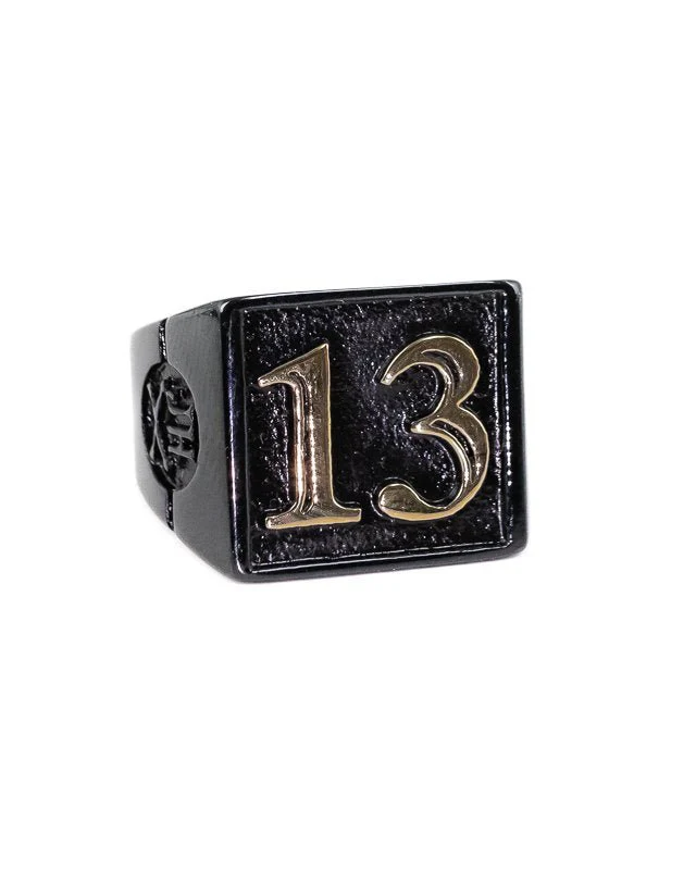Jernhest - Brad Ring - Black - Ring med 13
