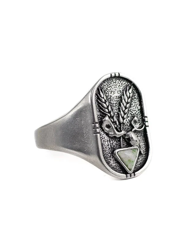 Jernhest - Dvardala Ring - Silver - Ring med Kolmårdsmarmor - Image 3