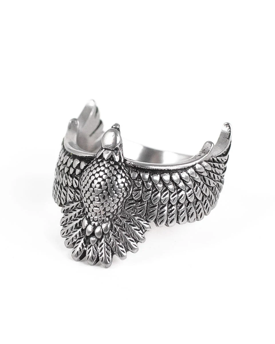 Jernhest - Eddie - Ring Örnmotiv Silver