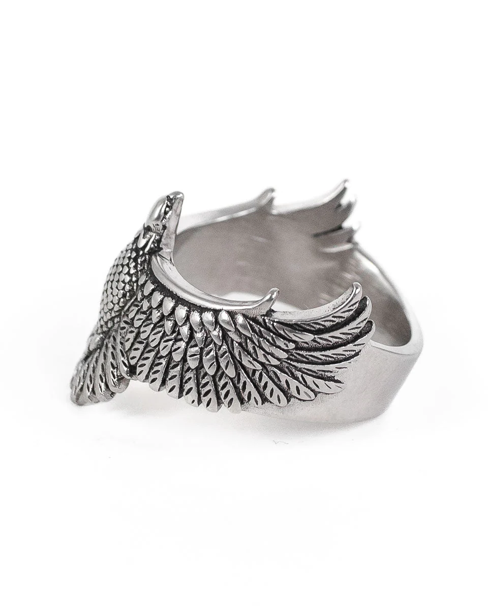Jernhest - Eddie - Ring Örnmotiv Silver - Image 2