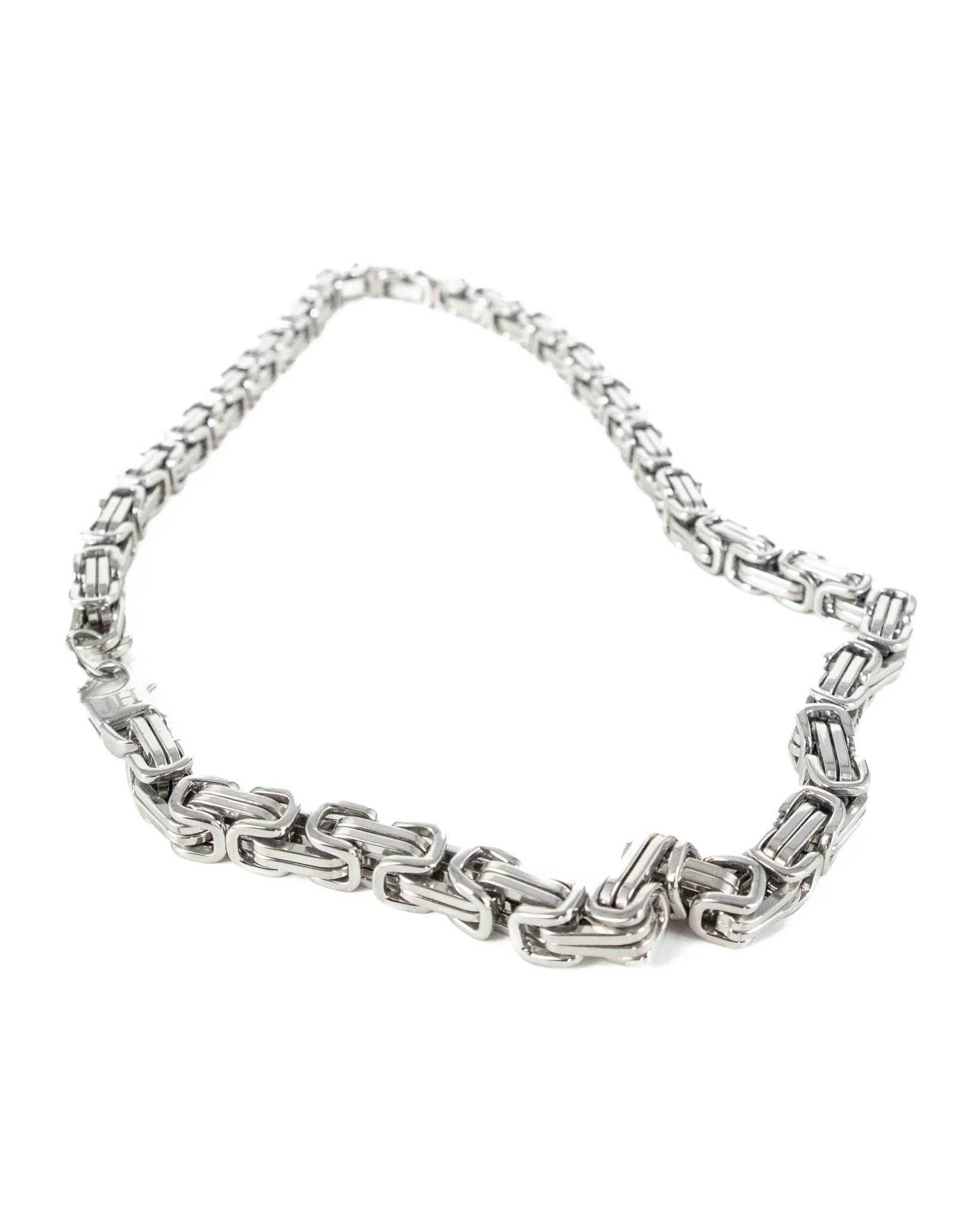 Jernhest - Halsband Kejsarlänk Silver - Osaka