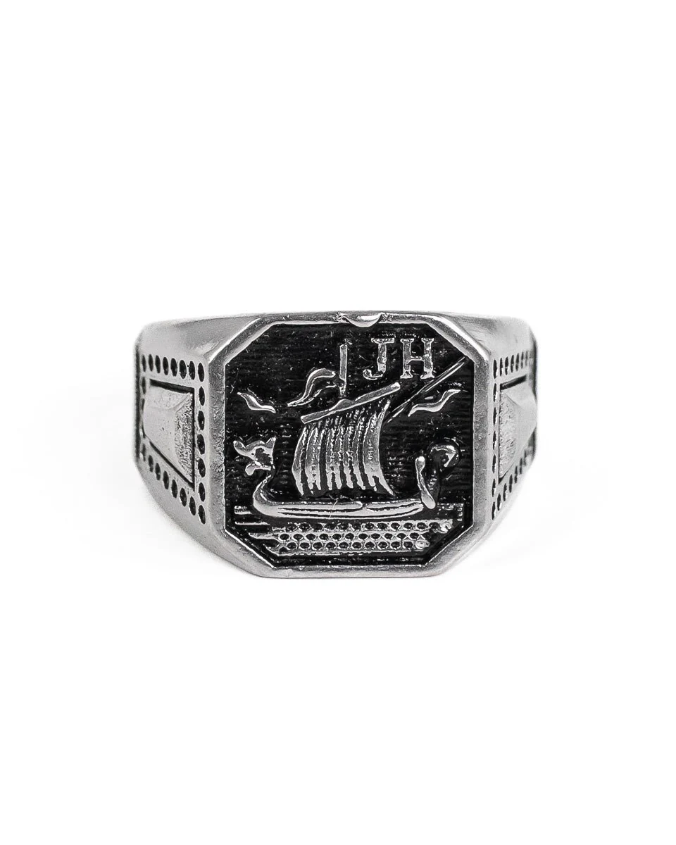 Jernhest - Harald - Ring Vikingaskepp Silver - Image 2