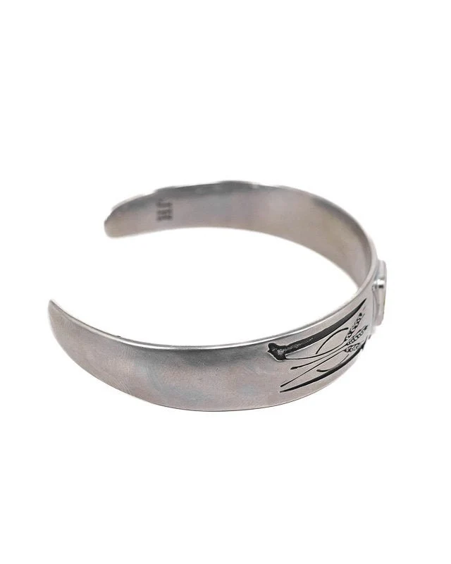 Jernhest - Heda Bangle - Vintage Silver - Armlänk med Kolmårdsmarmor - Image 3