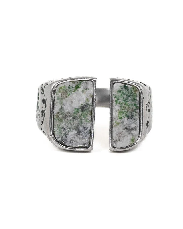 Jernhest - Hovs Ring - Silver - Ring med Kolmårdsmarmor - Image 2