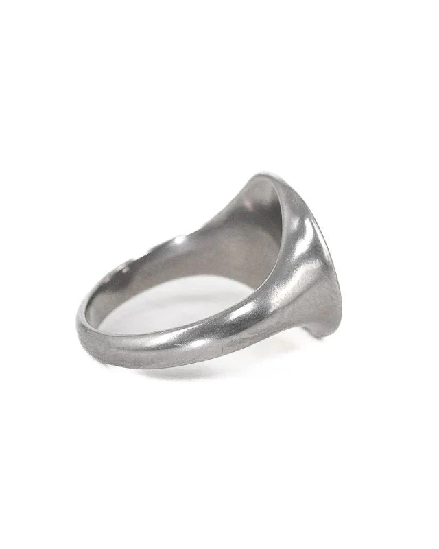 Jernhest - Leko Ring - Silver - Vegvisir vintage look - Image 4