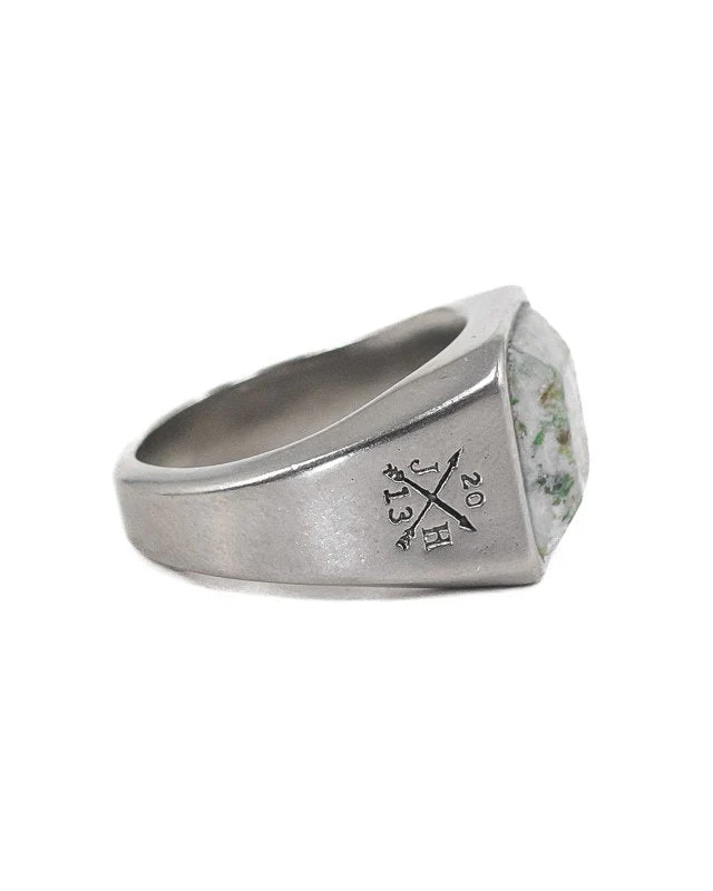 Jernhest - Ljung Ring - Silver - Ring med Kolmårdsmarmor - Image 3