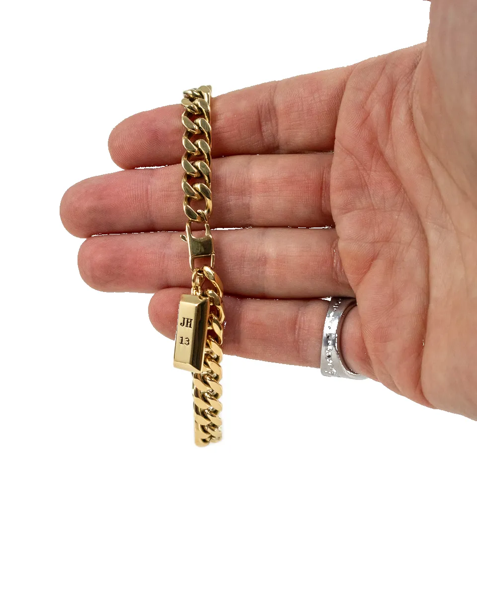 Jernhest - Malte Armband - Pansarlänk - Guld - Image 2