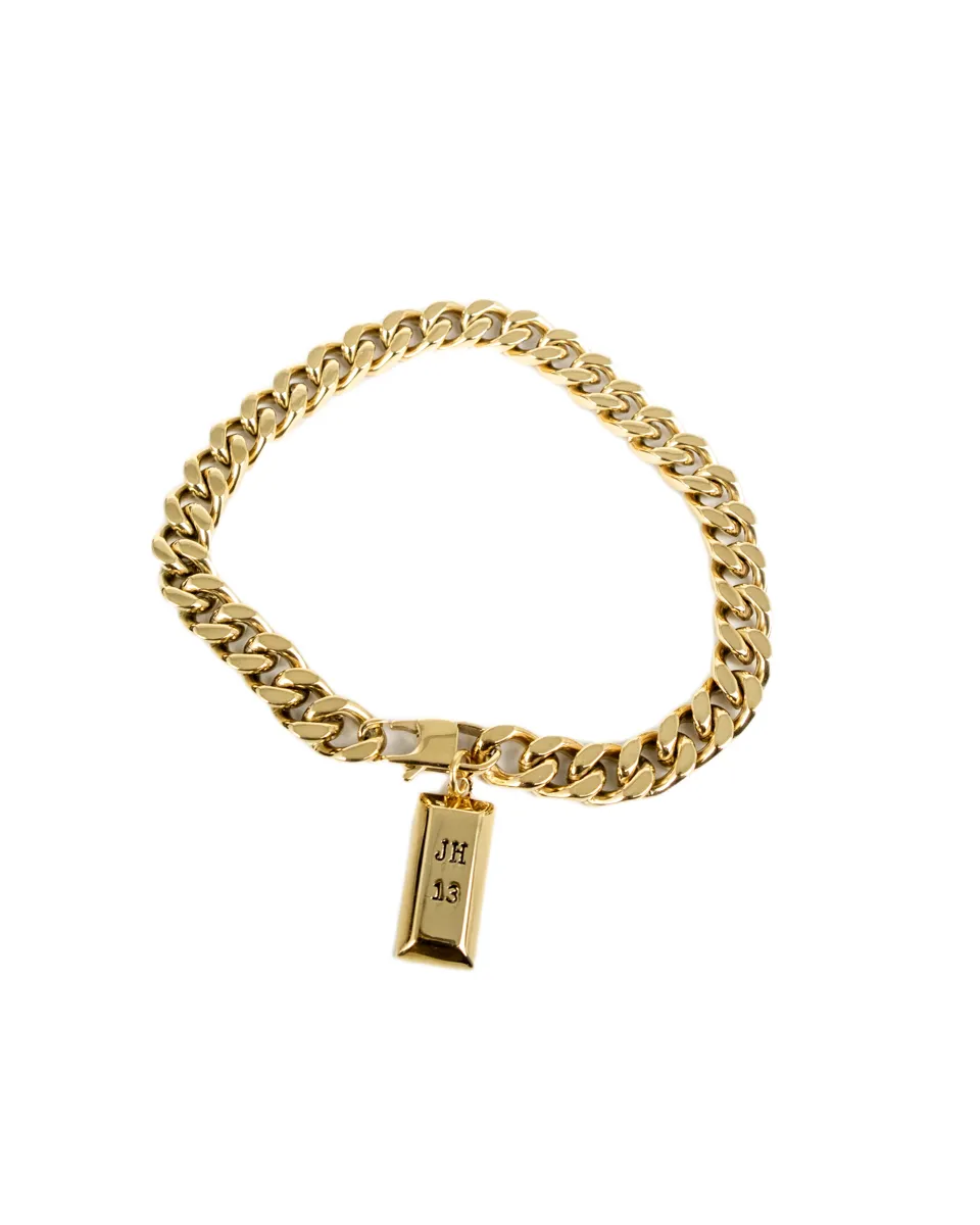 Jernhest - Malte Armband - Pansarlänk - Guld - Image 3