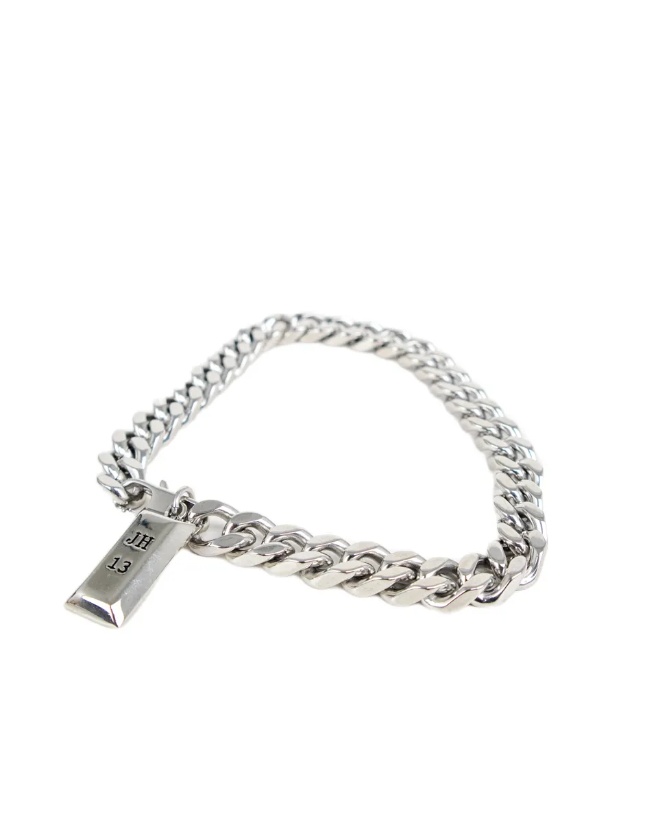 Jernhest - Malte Armband - Pansarlänk - Silver