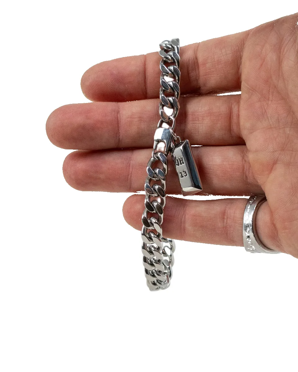 Jernhest - Malte Armband - Pansarlänk - Silver - Image 2