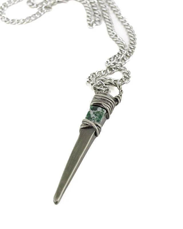 Jernhest - Risa Pendant - Silver - Hängsmycke med Kolmårdsmarmor - Image 2