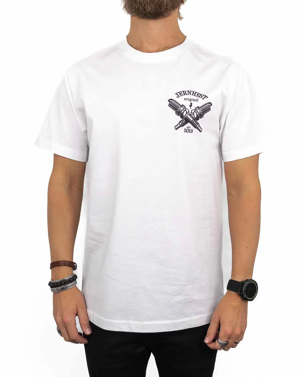 Jernhest - Spark Tee White - Image 3