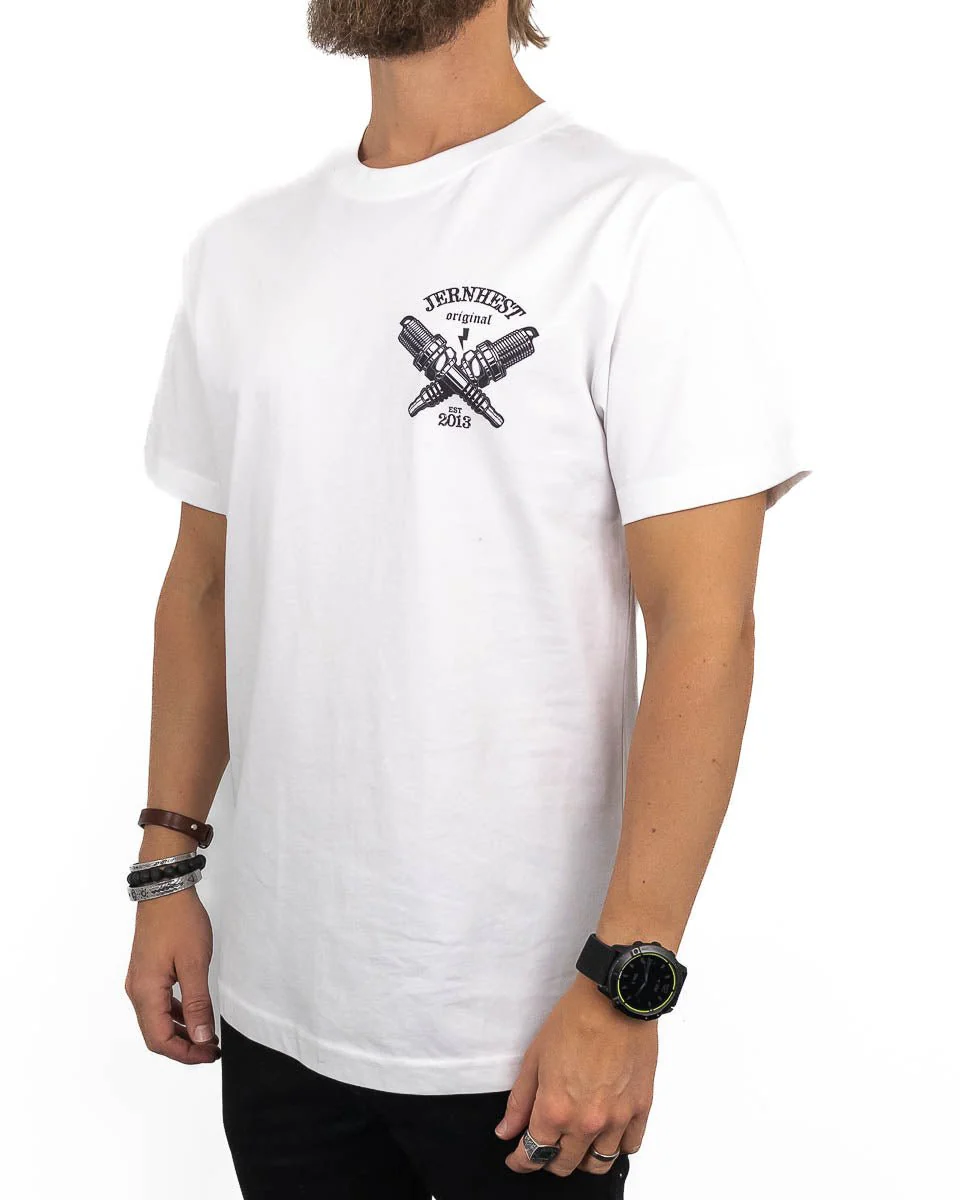 Jernhest - Spark Tee White - Image 4