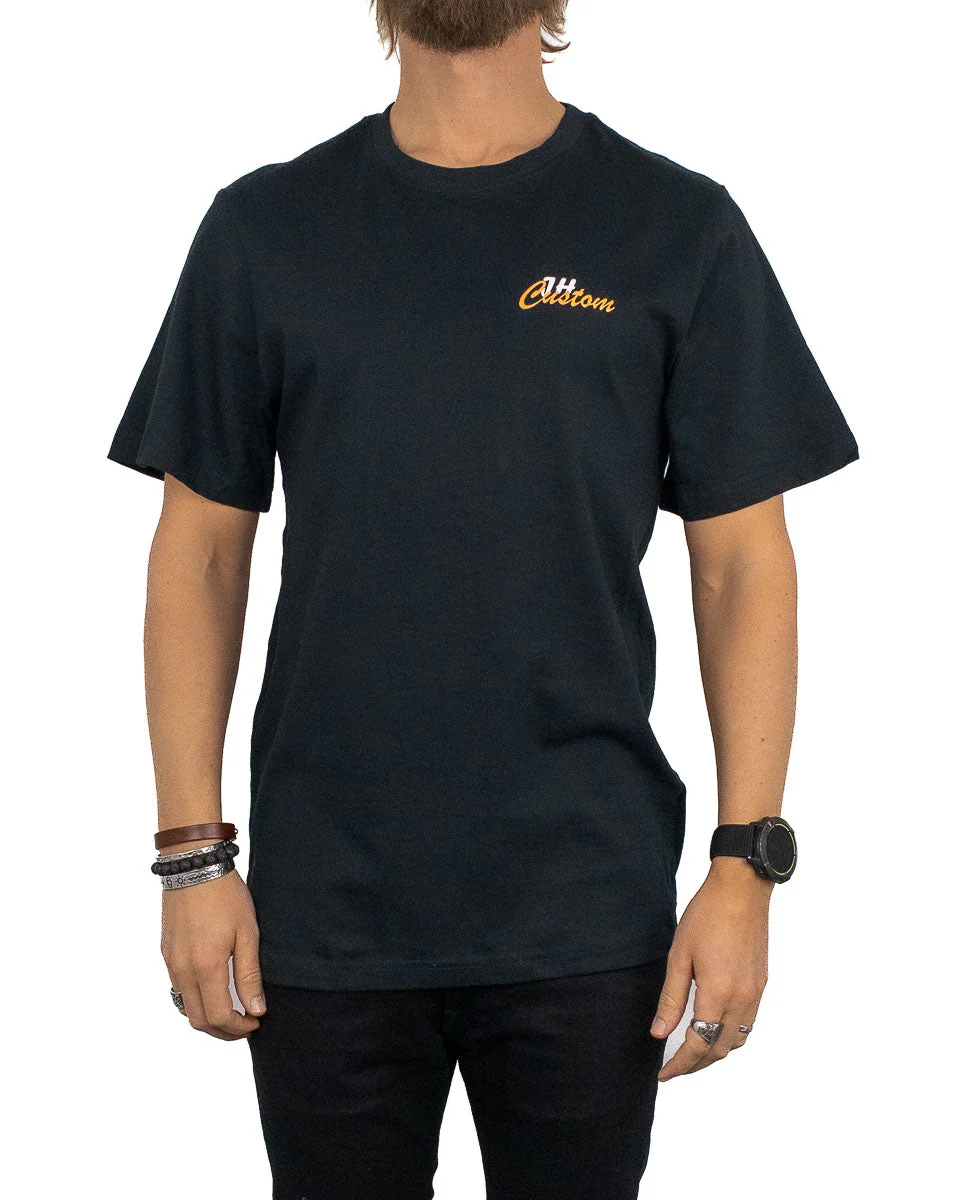 Jernhest - T-shirt Hot Rod Svart - Custom CA - Image 3