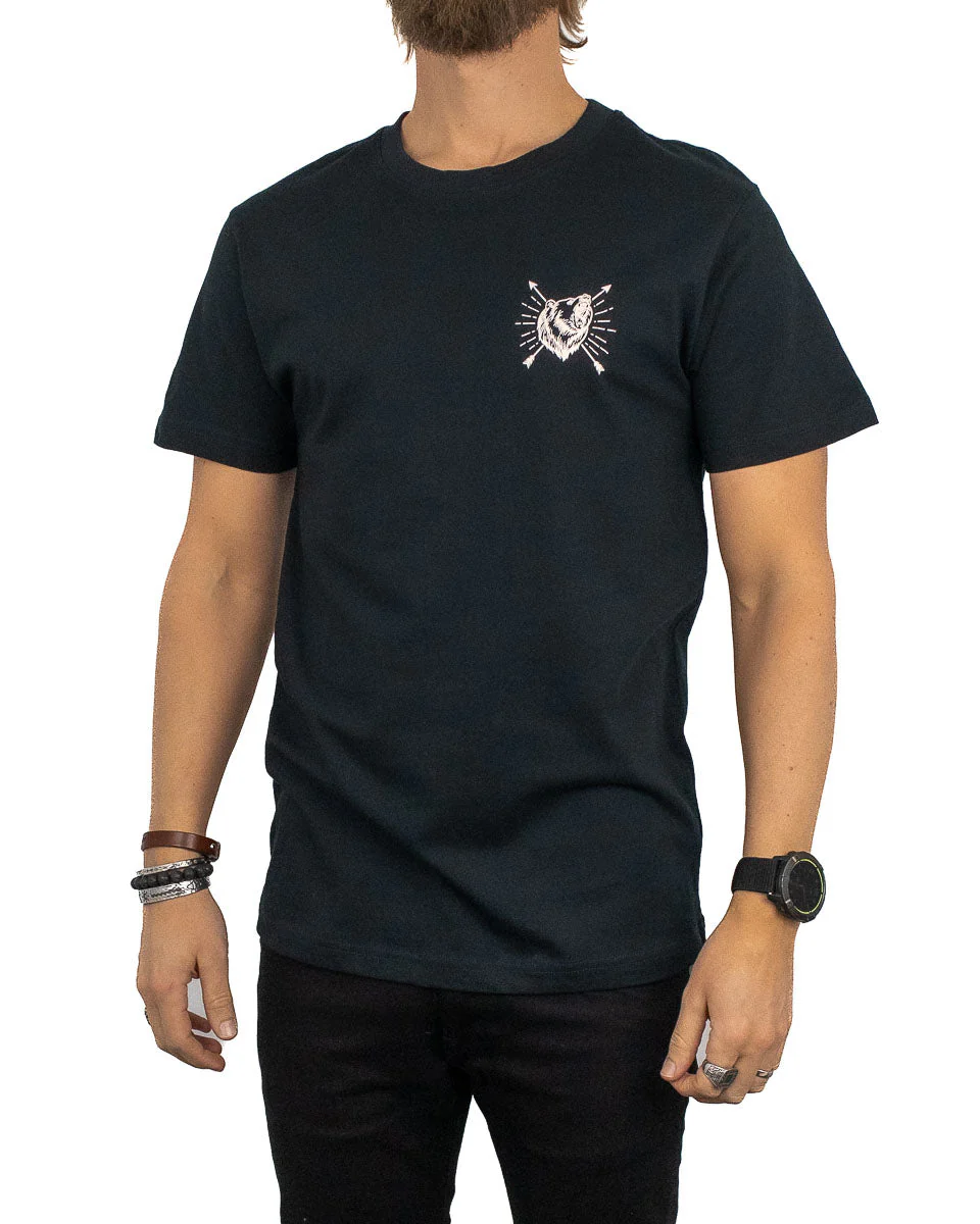 Jernhest - T-shirt m Björn Svart - Bear Spirit - Image 2