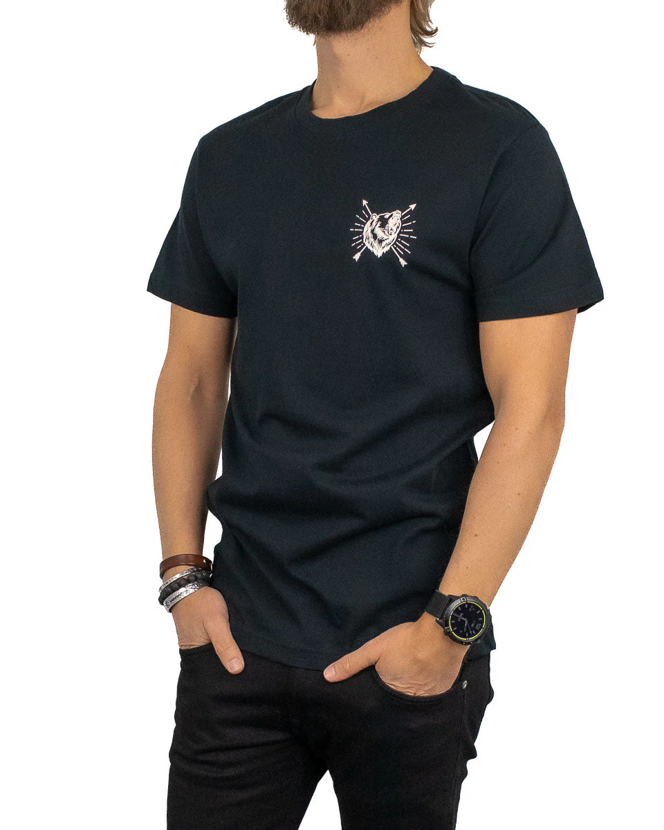 Jernhest - T-shirt m Björn Svart - Bear Spirit - Image 4