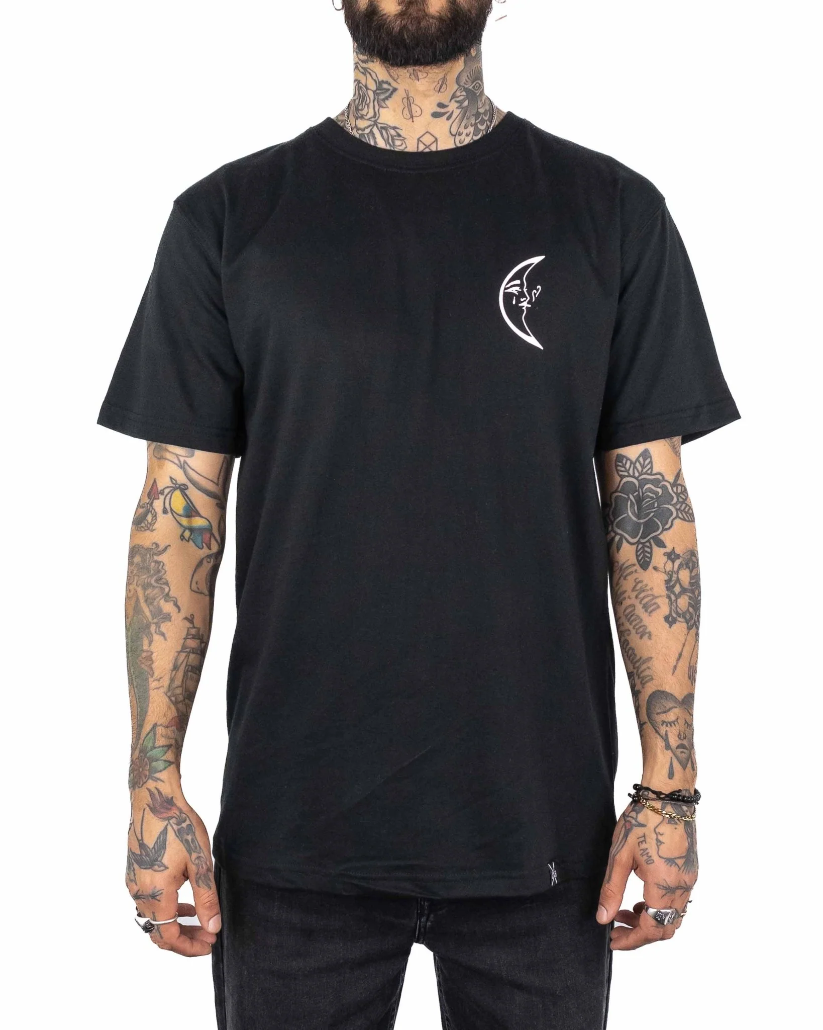 Jernhest - T-shirt Svart - Spilled Tee - Image 3