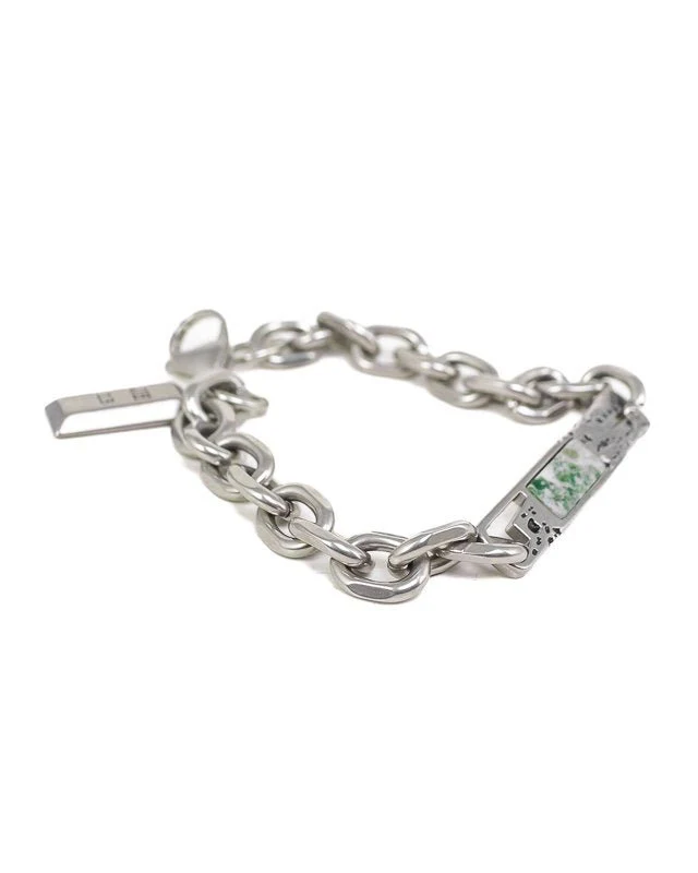 Jernhest - Torp Armband - Silver - Kedja med Kolmårdsmarmor - Image 2