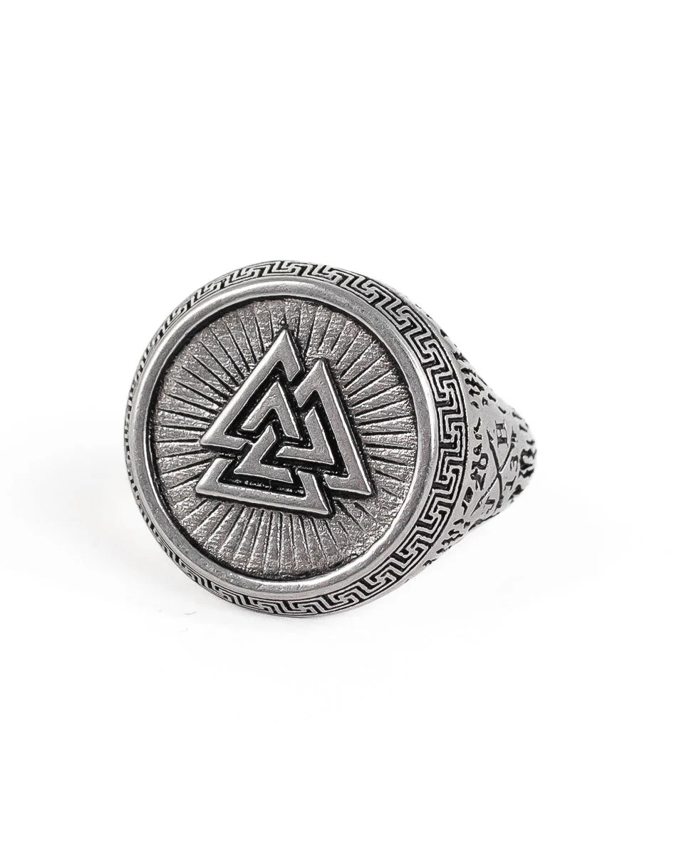 Jernhest - Valter - Ring Valknut Silver