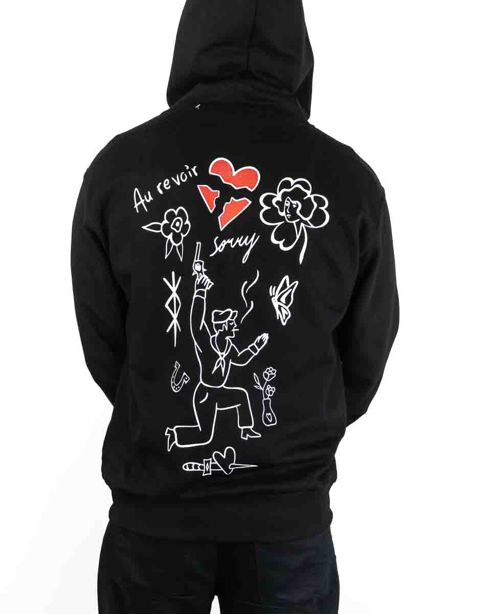 Jernhest - Zip Hood Svart - So Sorry - Image 5