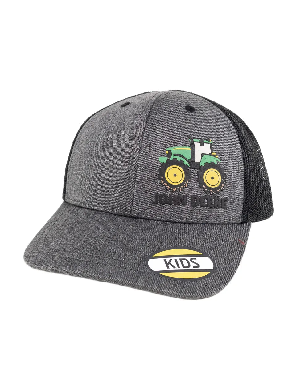 John Deere - Barnkeps Rubber Tractor - Svart/Grå